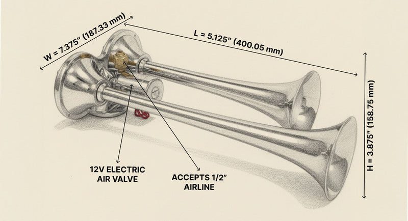 PsychoBlasters Air Horn Kit