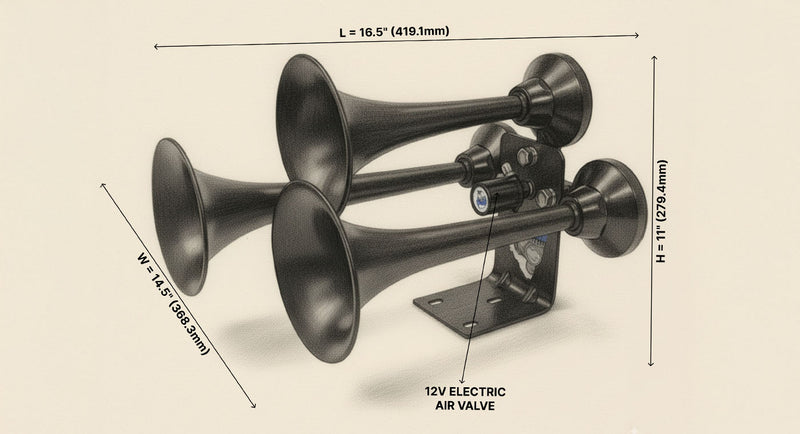 Mini Outlaw 3 Liter Horn Kit
