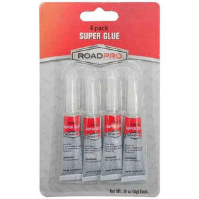 Road Pro 4 Pack .10 oz Super Glue TekShack