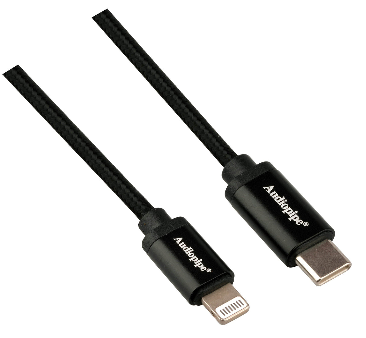 USB C To 8 Pin Cable (AIQ-TYCLIT-3BLK) Audiopipe