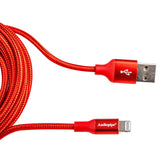 10Ft Lightning Charge/Sync Cable (AIQ-USBLIT-10RED) Audiopipe