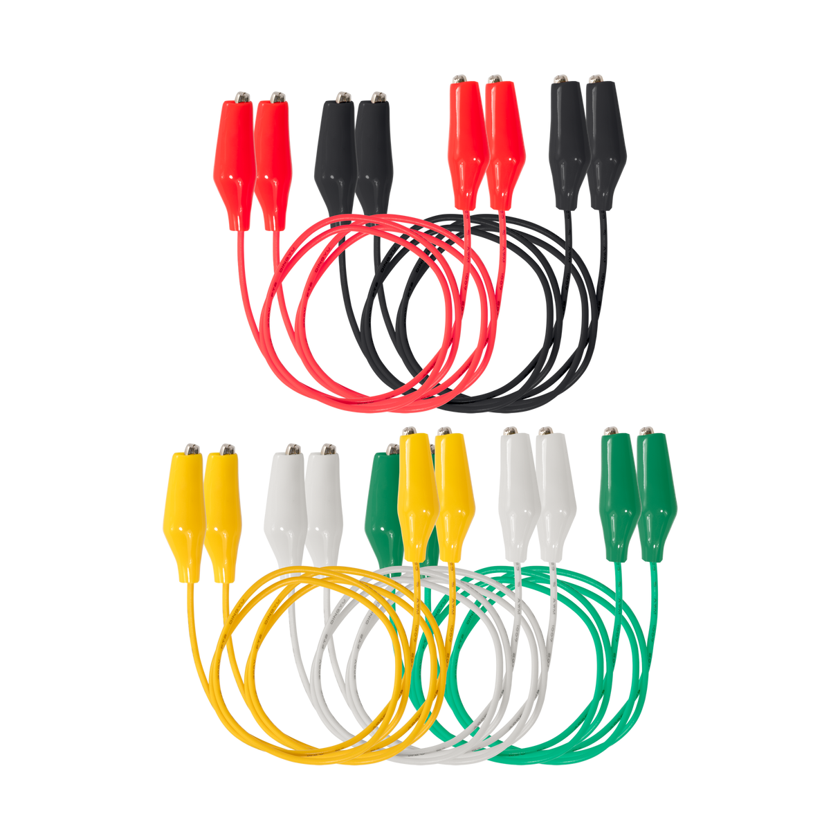 Multicolored Jump Wires AJW1 with Insulated Alligator Clips TekShack