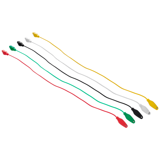 Multicolored Jump Wires AJW1 with Insulated Alligator Clips TekShack