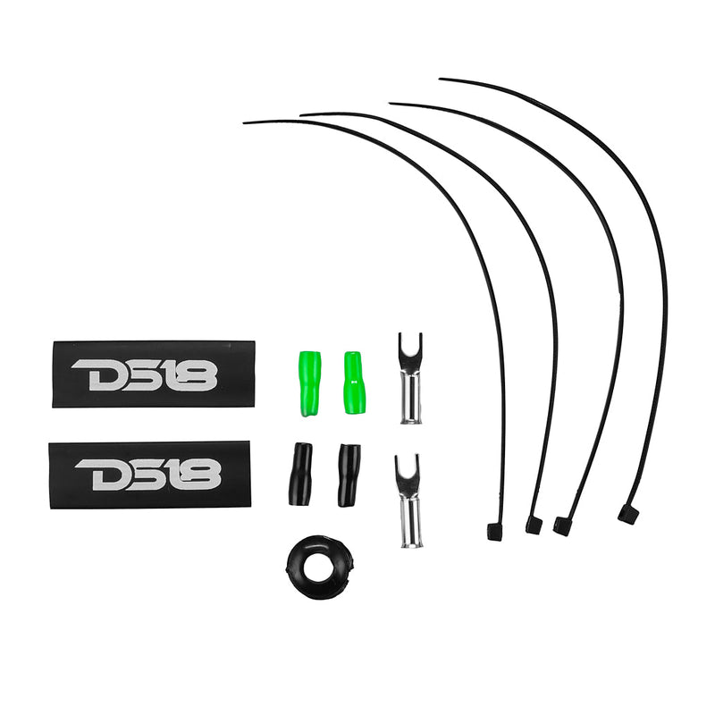 8-GA Amplifier Installation Wiring Kit - Green