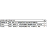Hydraulic Steering Assist Joint Kit Any Level Lift