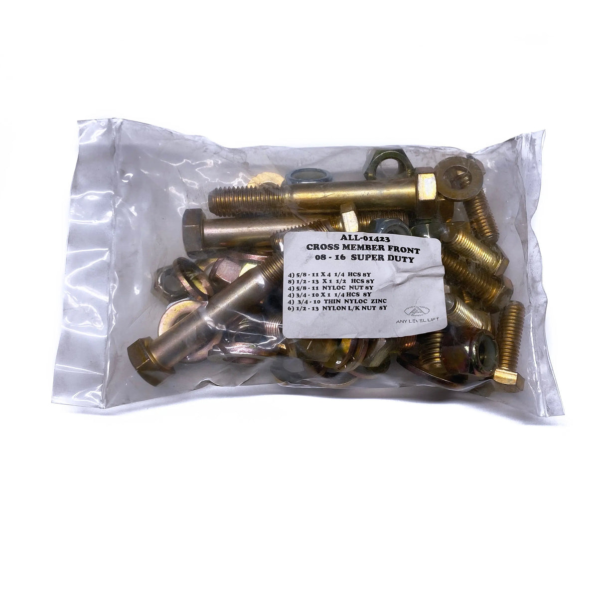 Crossmember Front Hardware Kit (08-16 Super Duty) Any Level Lift