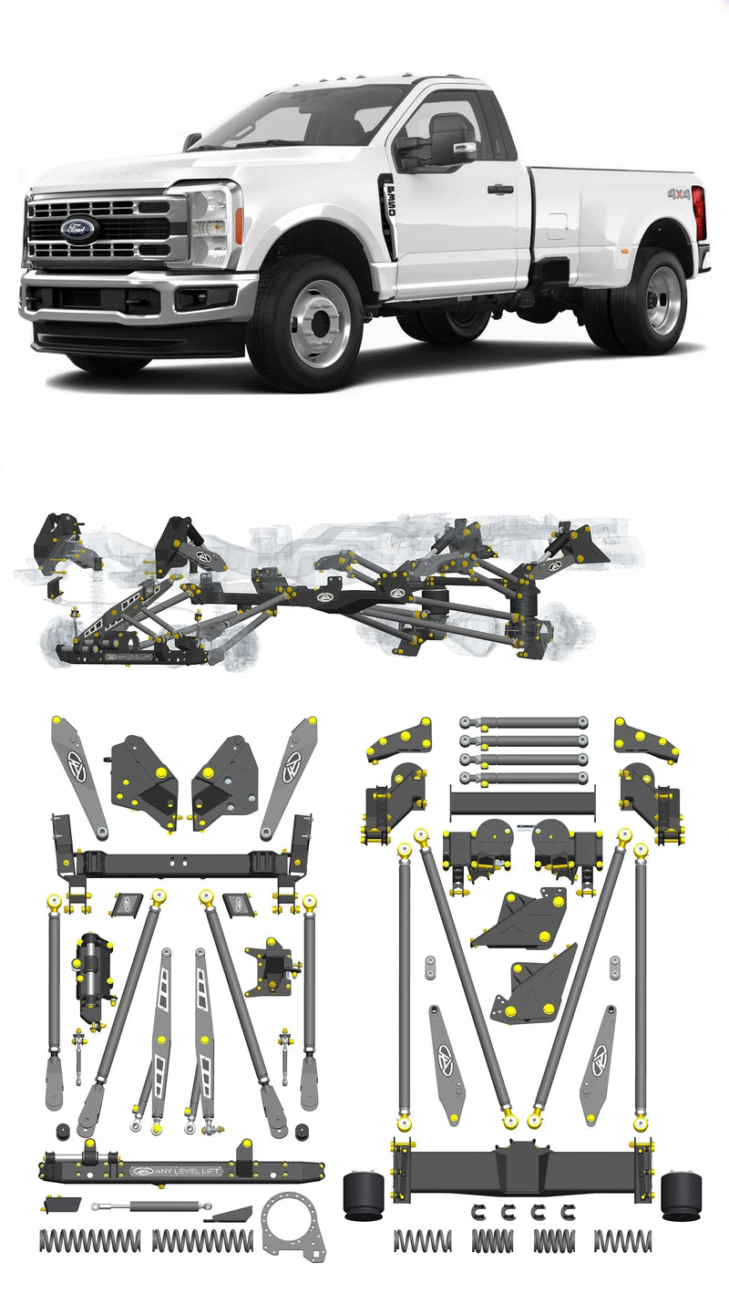 Any Level Lift - Base System, 0"-13": F-350 Dual Rear Wheel (2023+) Any Level Lift
