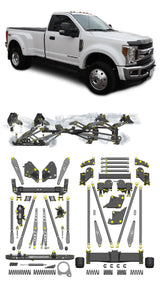 Any Level Lift - Base System, 0"-13": F-450 Dual Rear Wheel (2017-2018) Any Level Lift