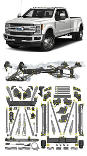 Any Level Lift - Base System, 4"-17": F-350 Dual Rear Wheel (2017-2022) WHOLESALE Any Level Lift