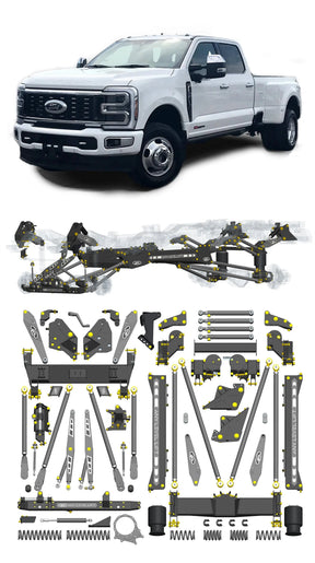 Any Level Lift - Base System, 4"-17": F-350 Dual Rear Wheel (2023+) Any Level Lift