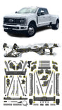Any Level Lift - Base System, 4"-17": F-350 Dual Rear Wheel (2023+) WHOLESALE Any Level Lift