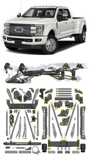 Any Level Lift - Base System, 4"-17": F-450 Dual Rear Wheel (2017-2018) Any Level Lift