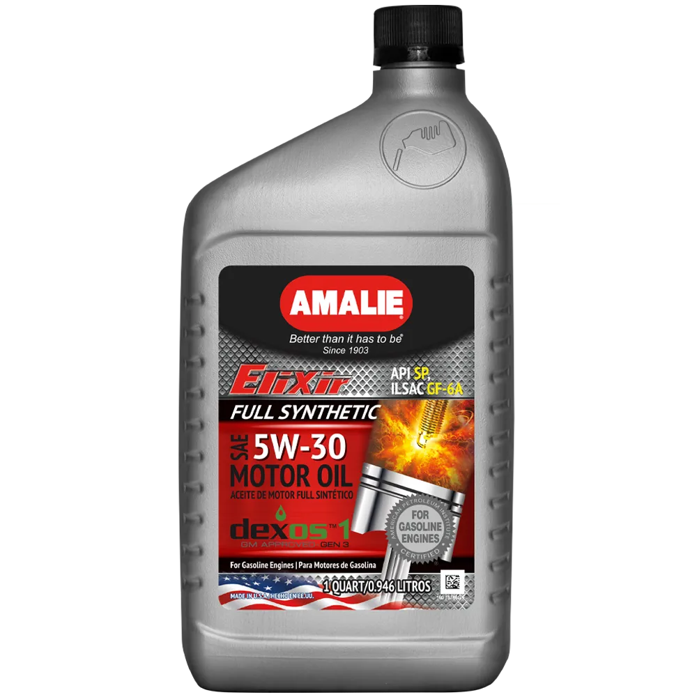 Amalie Elixir Full Synthetic 5w30 Oil 1 Quart