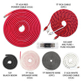AMPKIT-4GA-PRO // 4 Gauge 1250 Watt Amp Wiring Kit CT Sounds