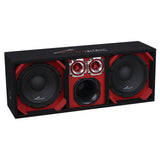 High Performance Vented Enclosure (AP-CHU-1028RED), Sold individually Audiopipe