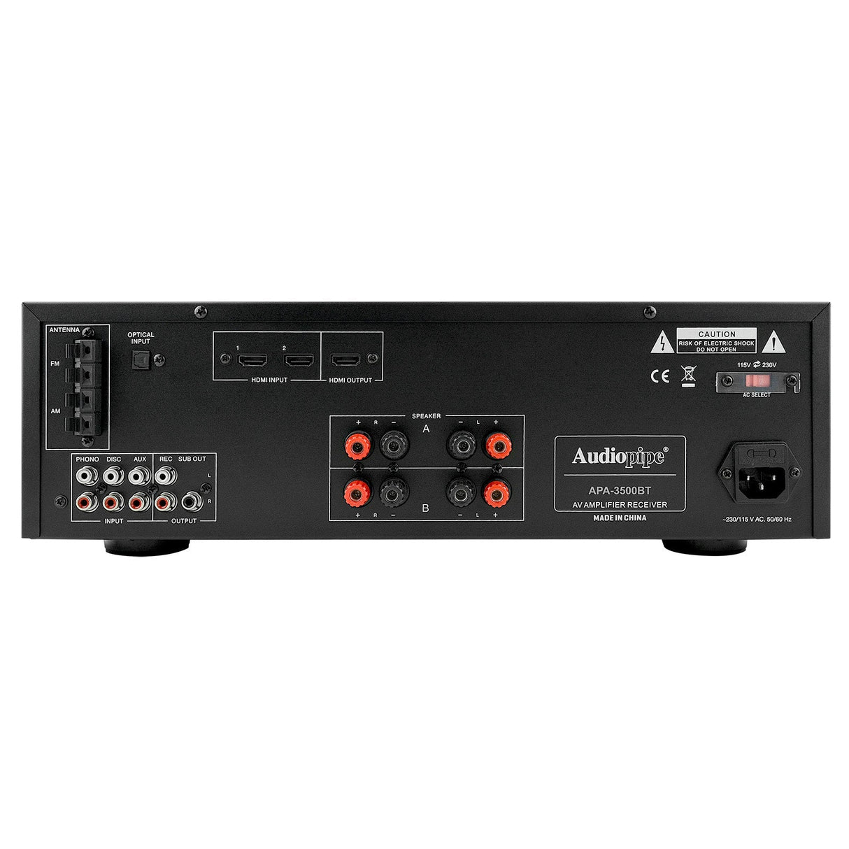 Audio/Video Amplifier Receiver (APA-3500BT) Audiopipe