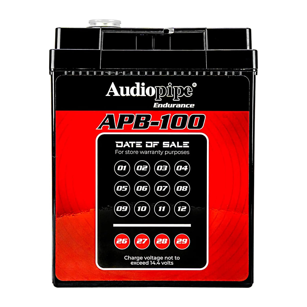 Audiopipe APB-100 Deep Cycle 100AH 12V Power Cell Battery Audiopipe