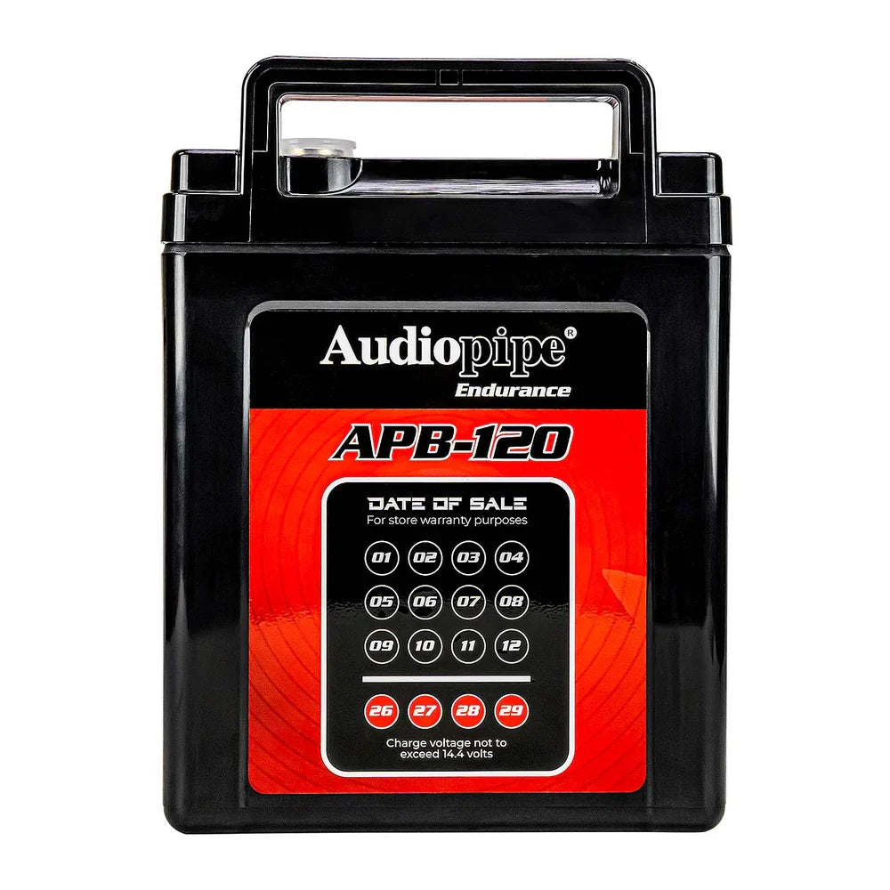 Audiopipe APB-120 Deep Cycle 120AH 12V  Power Cell Battery Audiopipe