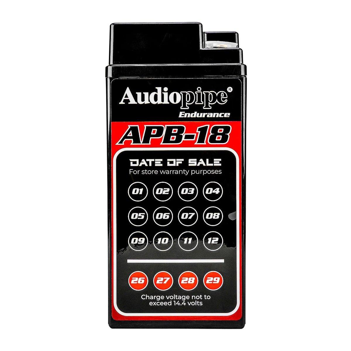 Audiopipe APB-18 Deep Cycle 18AH 12V Power Cell Battery Audiopipe