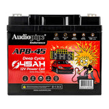 Deep Cycle 45AH 12V Power Cell (APB-45) Audiopipe