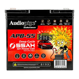 Audiopipe APB-55 Deep Cycle 55AH 12V Power Cell Battery Audiopipe