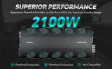 4 Channel Class A/B Mosfet Power Amplifier (APDLO-2504) Audiopipe