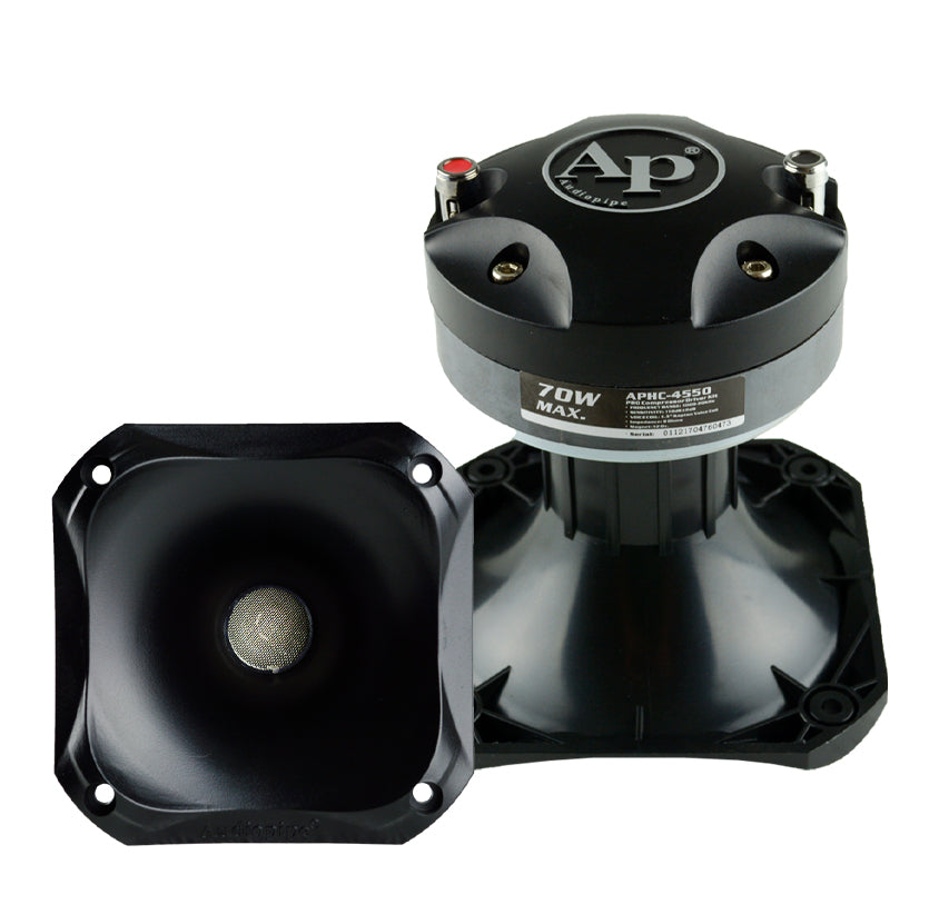 3.5” Compression Driver With ABS Horn Combo (APHC-4550), Sold individually Audiopipe