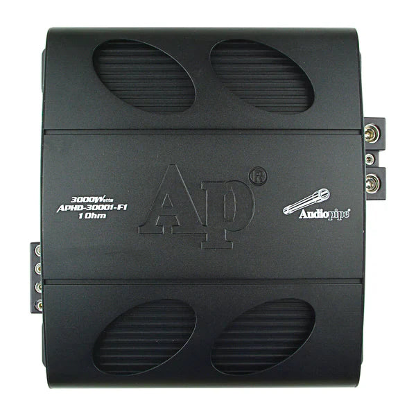 Audiopipe APHD-30001-F1 3000W RMS Class D Full Bridge Amplifier 1-Ohm