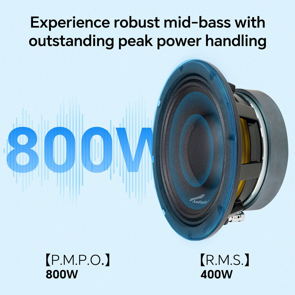 8" Mid-Low Frequency Loudspeaker (APLMB-8), Sold individually Audiopipe