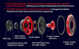 6.5" Compression Horn Mid-Range Loudspeaker (APMB-628GH-RED), Sold individually Audiopipe