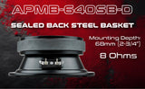 6” Low Mid Frequency Loudspeaker (APMB-640SB-D), Sold individually Audiopipe