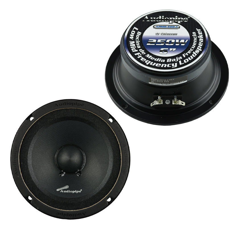 6” Low Mid Frequency Loudspeaker (APMB-6SB-C), Sold in pairs Audiopipe