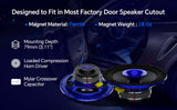8" Compression Horn Mid-Range Loudspeaker (APMB-828GH-BLU), Sold individually Audiopipe