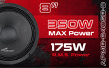 8” Low Mid Frequency Loudspeaker (APMB-840SB-D), Sold individually Audiopipe