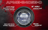 8” Low Mid Frequency Loudspeaker (APMB-840SB-D), Sold individually Audiopipe