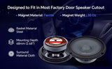 8" Mid-Range Frequency Loudspeaker (APMB-847-4), Sold in pairs Audiopipe