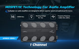 Mosfet / Ic Technology Car Audio Amplifier (APMOX-1500.1) Audiopipe