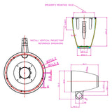 10” Marine Tower Enclosures & Powersport Tower Enclosures (APMP-1001WETW), Sold in pairs Audiopipe