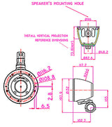 4" Marine / Powersports Tower Enclosures (APMP-4002SP) Audiopipe