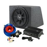 Audiopipe APSB-12112PX Single 12" 500W RMS Bass Package w/ Amp, Wires & Box