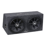 Double 12” High-Performance Compact Sealed Enclosure (APSB-12212PX) Audiopipe