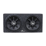 Double 12” High-Performance Compact Sealed Enclosure (APSB-12212PX) Audiopipe