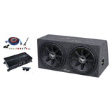 Double 12” High-Performance Compact Sealed Enclosure (APSB-12212PX) Audiopipe