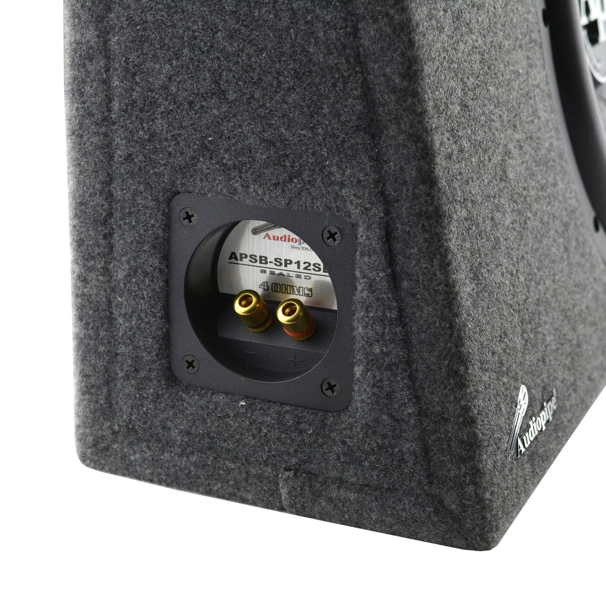 12" High Performance Sealed Bass Enclosure (APSB-SP12SLM) Audiopipe