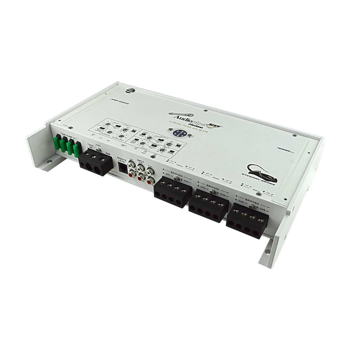 Audiopipe APSR-6185GS-3000W 6-Channel Class D Marine Amplifier Audiopipe