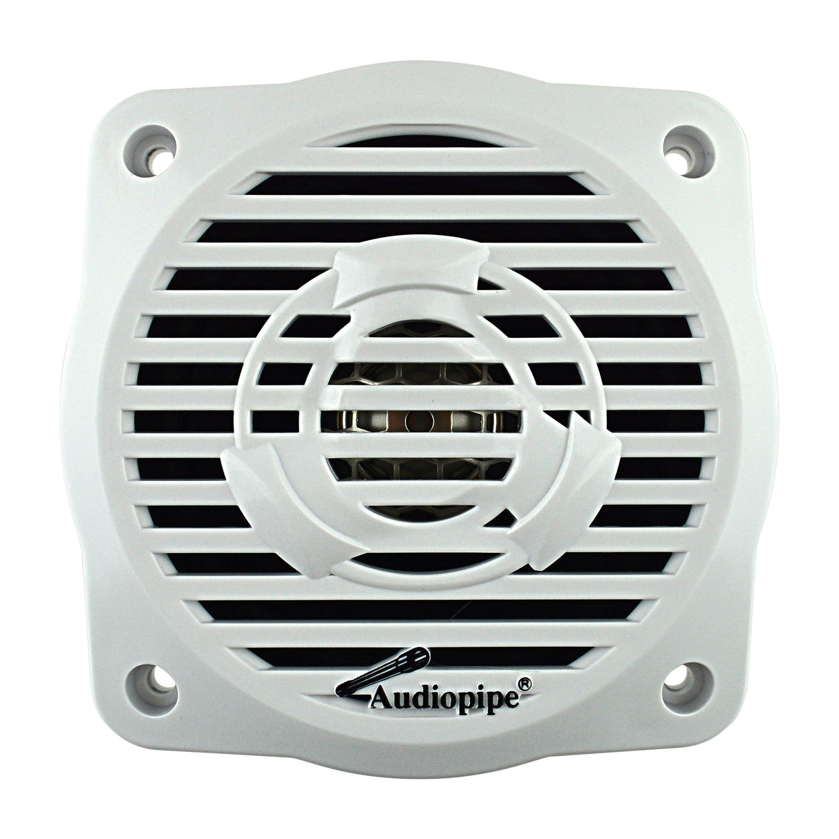 APSW-4032 WHT - 4” Coaxial 2-Way Marine Speaker - White Audiopipe