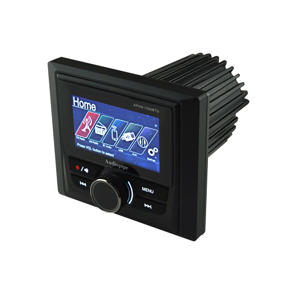Audiopipe APSW-7500BTU 3” TFT LCD High Definition Multimedia Marine Headunit Audiopipe