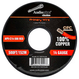 500Ft 14 Gauge Red Primary Wire (APV-C14-500 RED) Audiopipe