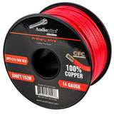500Ft 14 Gauge Red Primary Wire (APV-C14-500 RED) Audiopipe