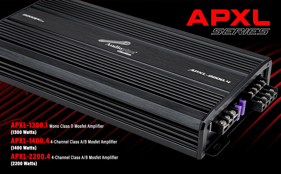 1300 Watts Mono Class D Mosfet Amplifier (APXL-1300.1) Audiopipe